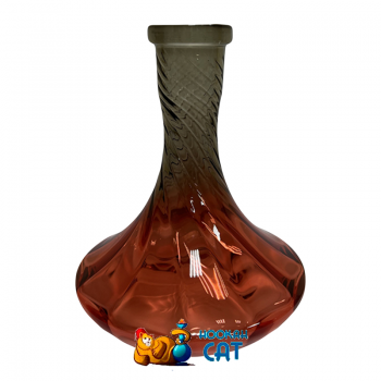 Колба для кальяна Vessel Glass Рифленая Красный Дым купить в Москве быстро и недорого